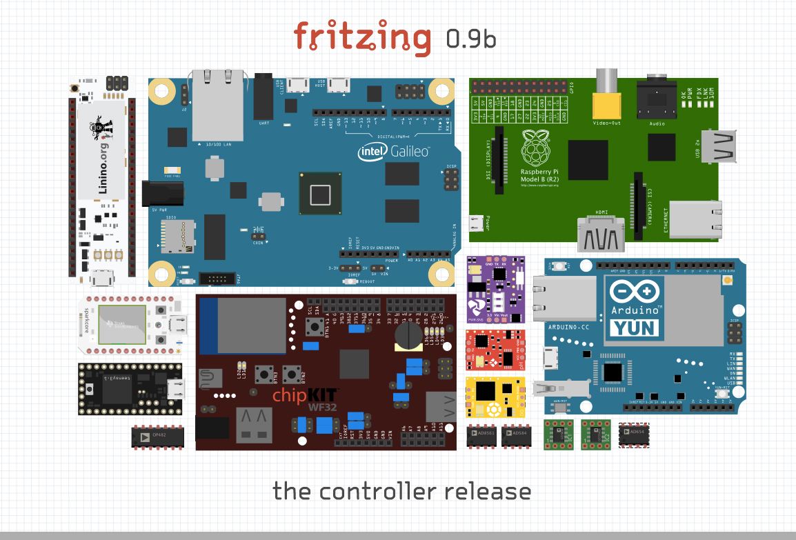 raspberry pi 3 b fritzing model