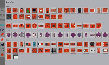 New parts bin navigation