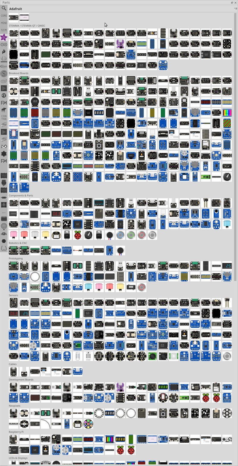 Adafruit parts library